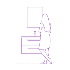Fixtures Bathroom Vanity Modern Wall Mounted Single Contour Svg Vector, Free Vectors File